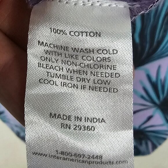 Dip Purple Blue Sleeveless Maxi Dress Beach Tropical Tiered Boho XL - Picture 10 of 11